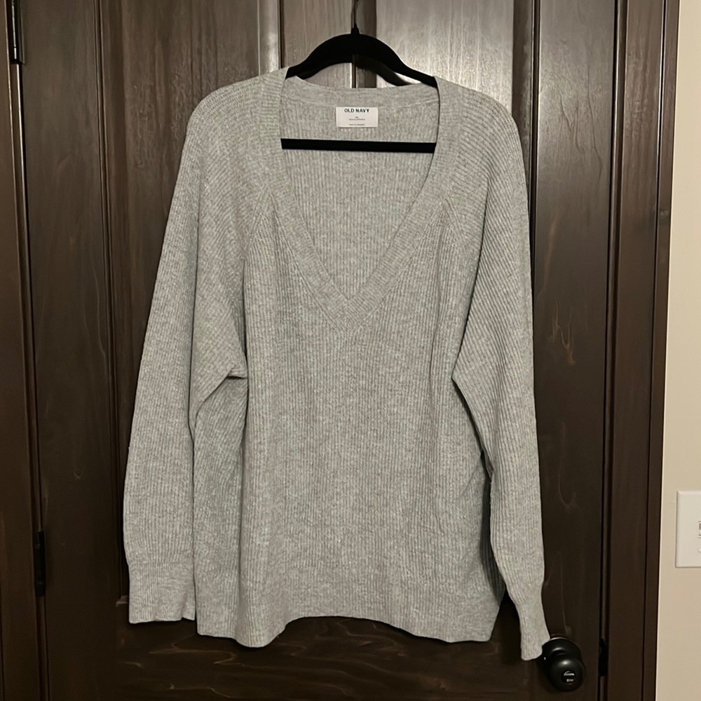 Women’s Plus Size Old Navy Sweater Light Gray Size XXL